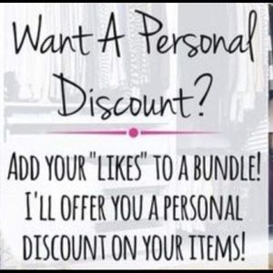 Personal Discounts available